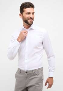 Hemd besticken - weiß